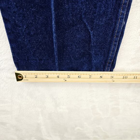 Vintage Calpia Caltrans Jeans Made In USA Zipper Fly Snap Reflective Size 36x32 - Picture 11 of 13